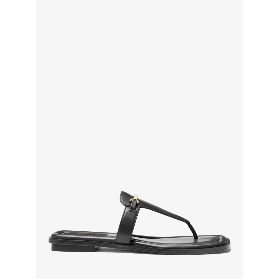 Michael Kors Lena Leather T-Strap Sandal
