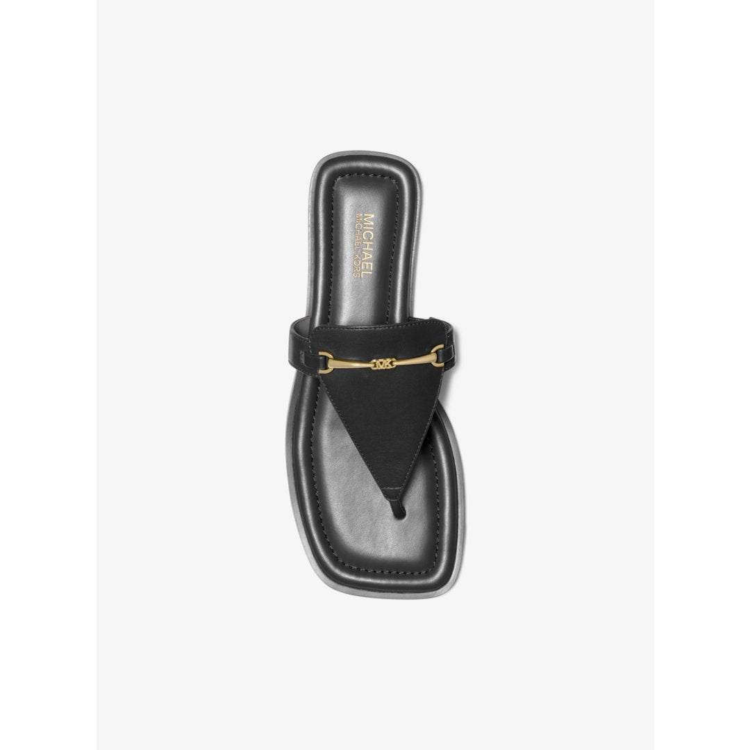 Michael Kors Lena Leather T-Strap Sandal