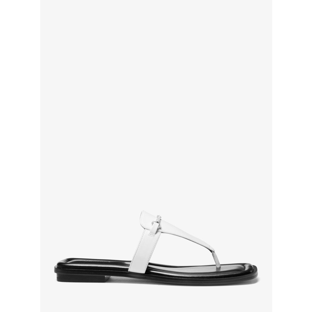 Michael Kors Lena Leather T-Strap Sandal