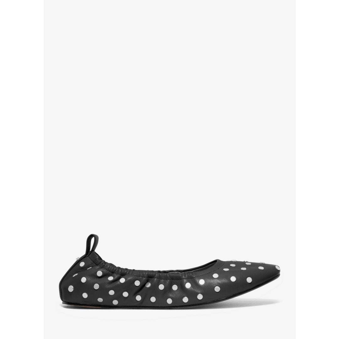 Michael Kors Amy Studded Leather Ballet Flat