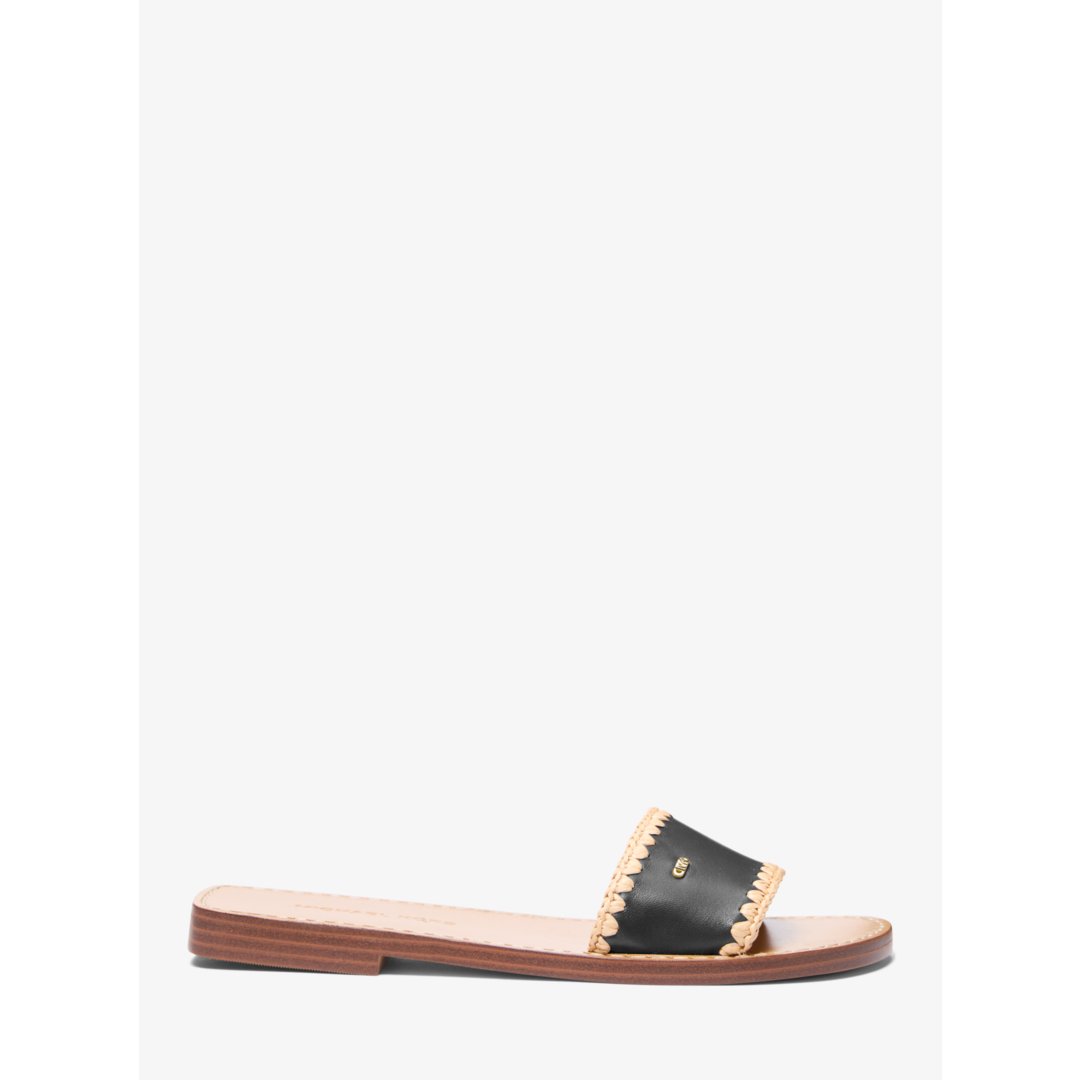 Michael Kors Drea Leather Slide Sandal