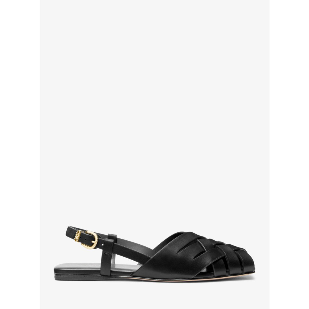 Michael Kors Irene Woven Leather Slingback Sandal
