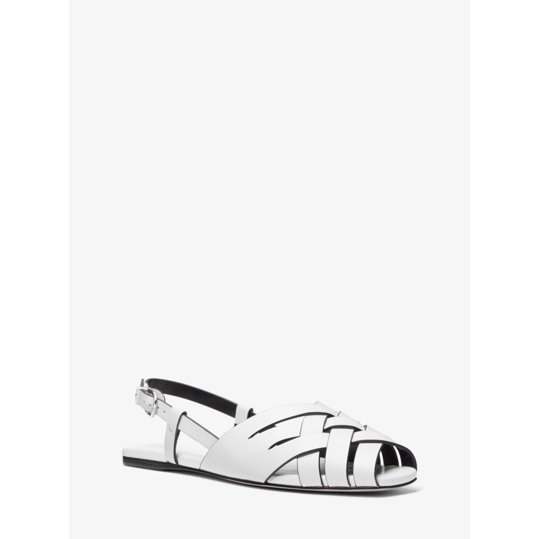 Michael Kors Irene Woven Leather Slingback Sandal