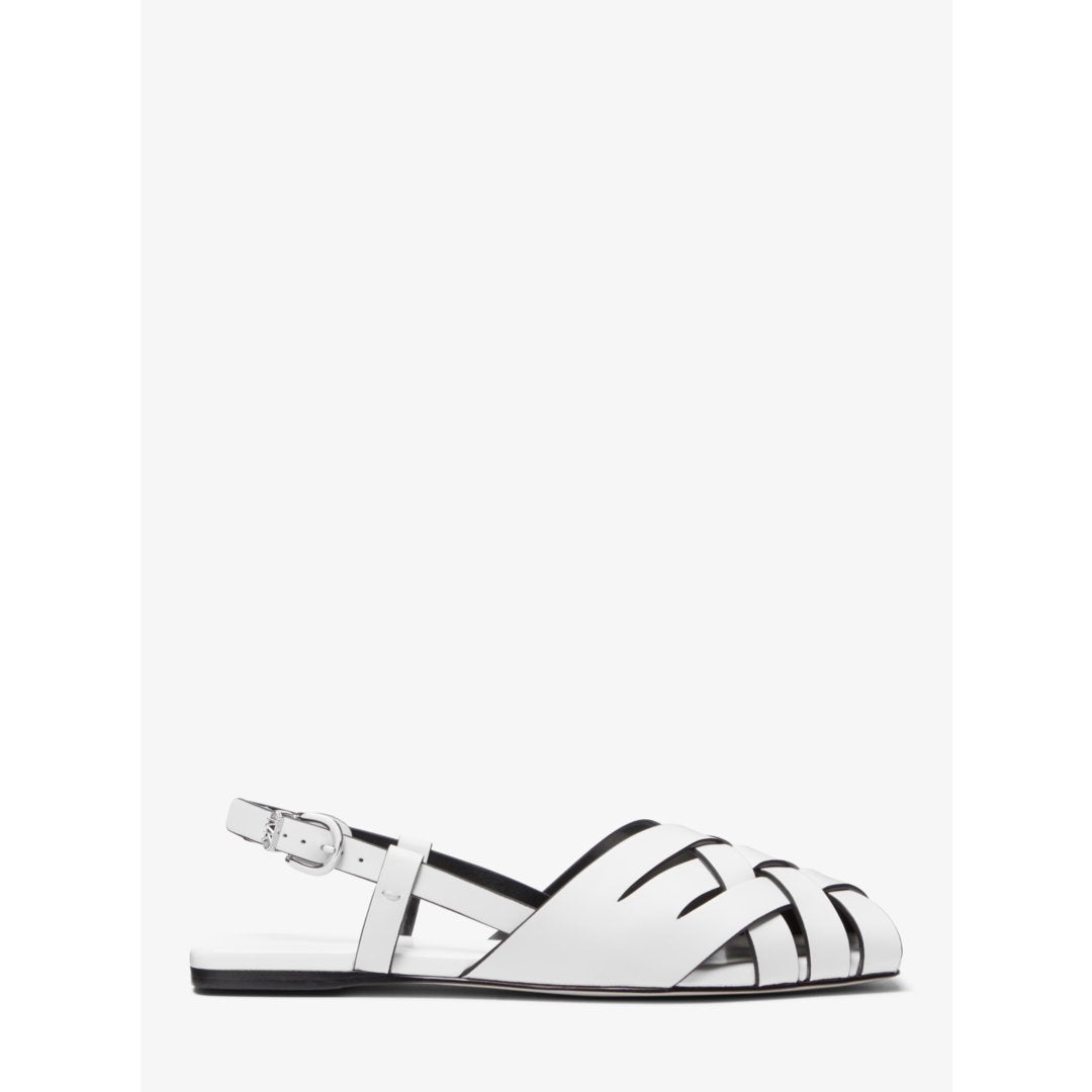 Michael Kors Irene Woven Leather Slingback Sandal