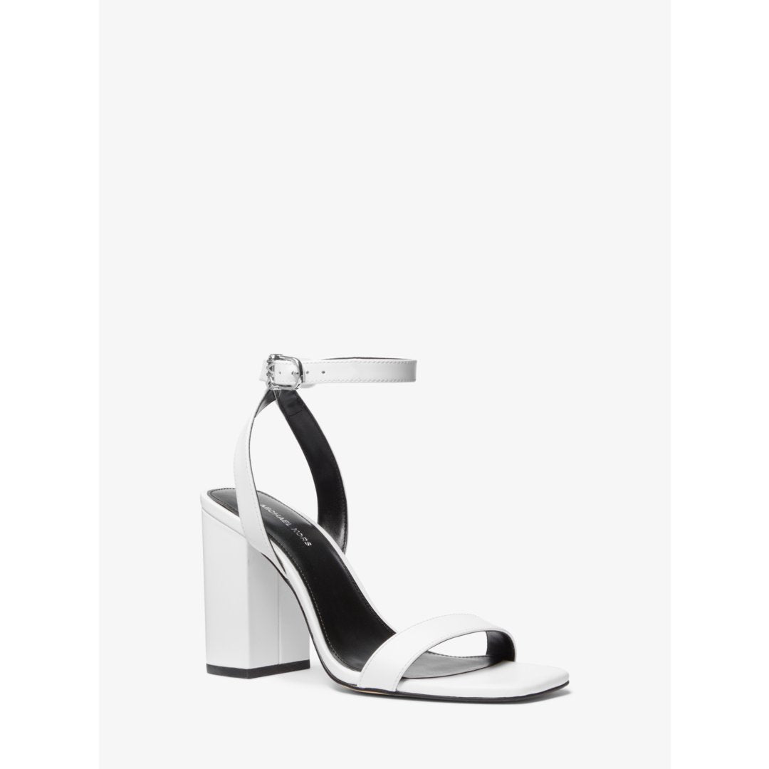 Michael Kors Merriam Leather Block Heel Sandal