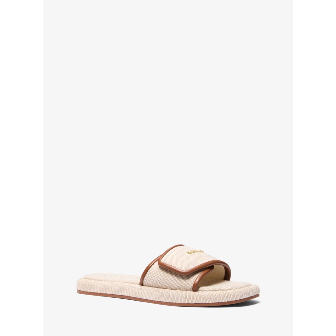 Michael Kors Suki Canvas Slide Sandal
