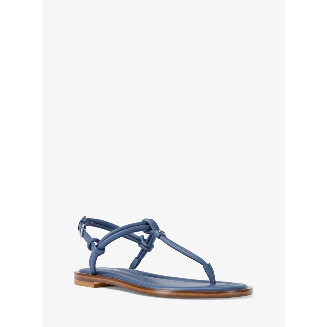 Michael Kors Astra Leather T-Strap Sandal
