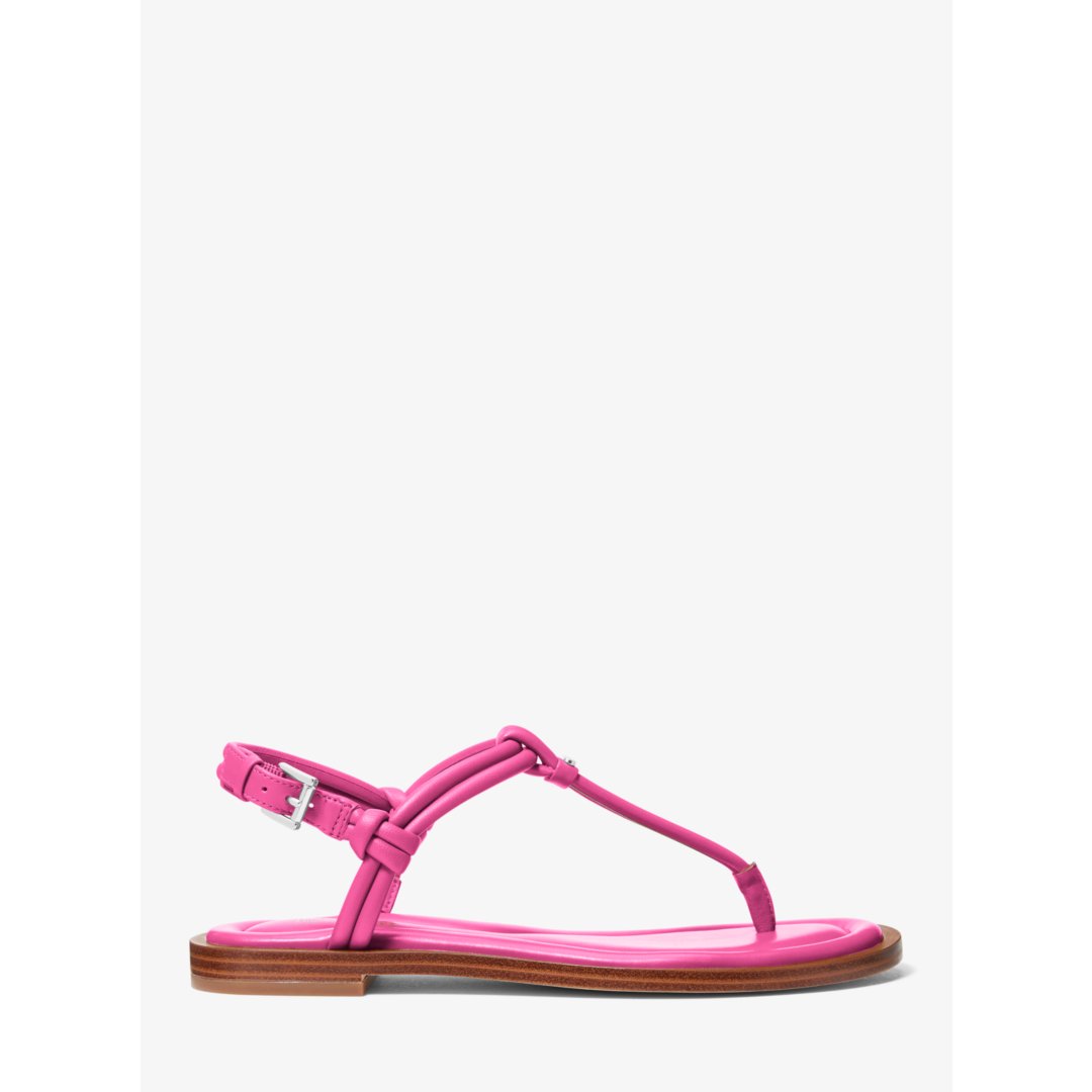 Michael Kors Astra Leather T-Strap Sandal