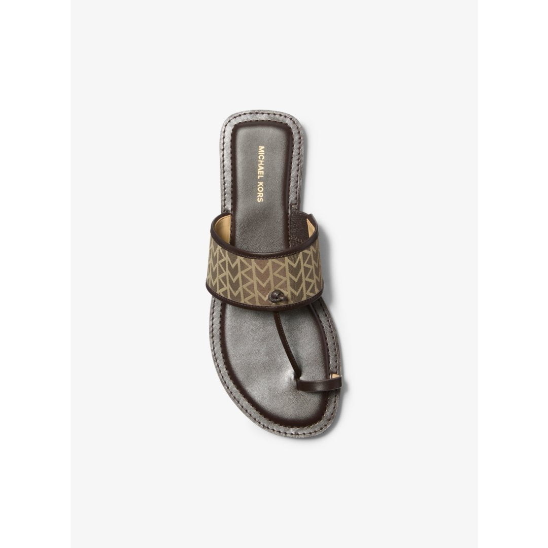 Michael Kors Ashtin MK2000 Logo Jacquard Sandal