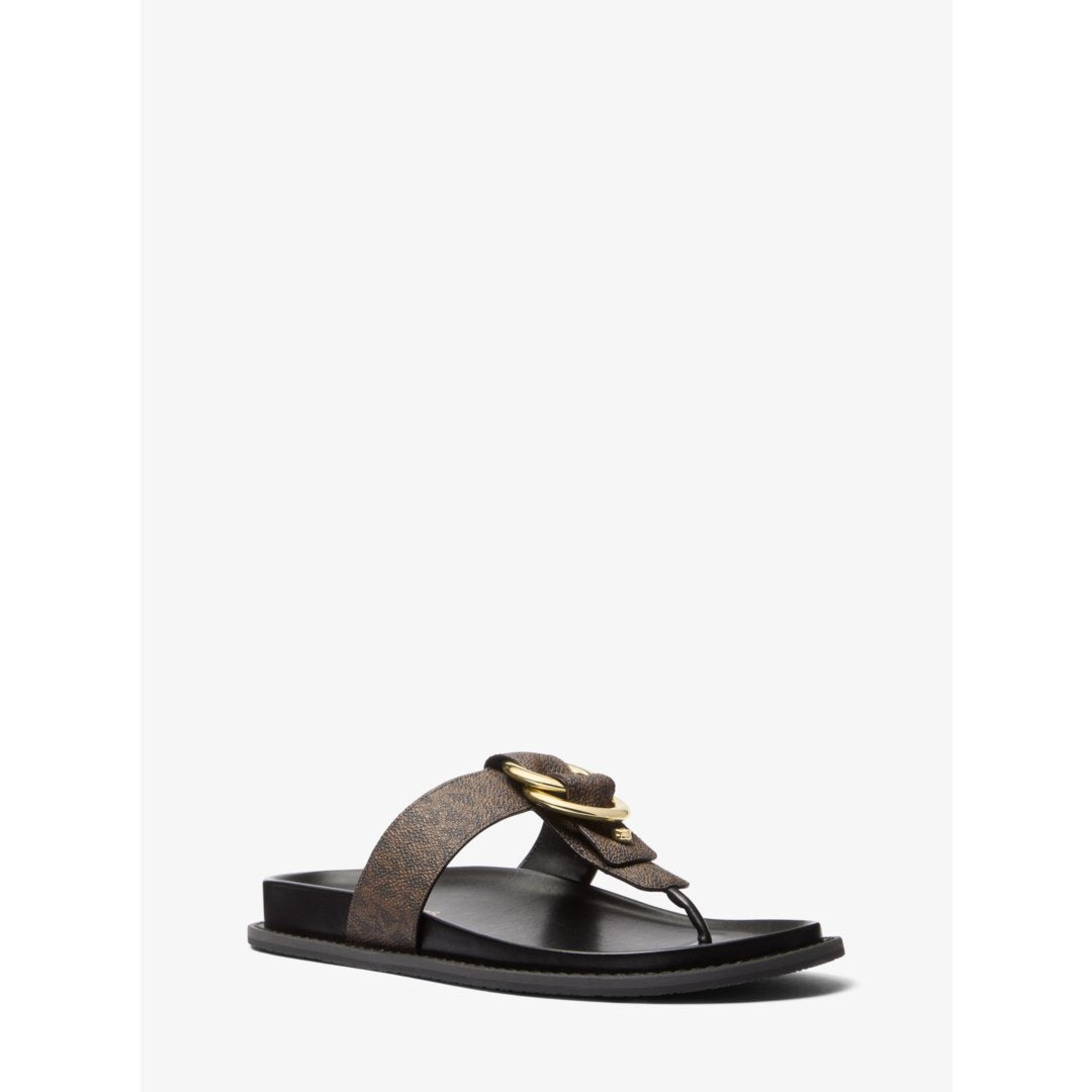 Michael Kors Jaden Signature Logo Thong Sandal