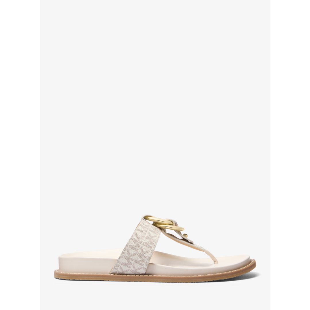 Michael Kors Jaden Signature Logo Thong Sandal