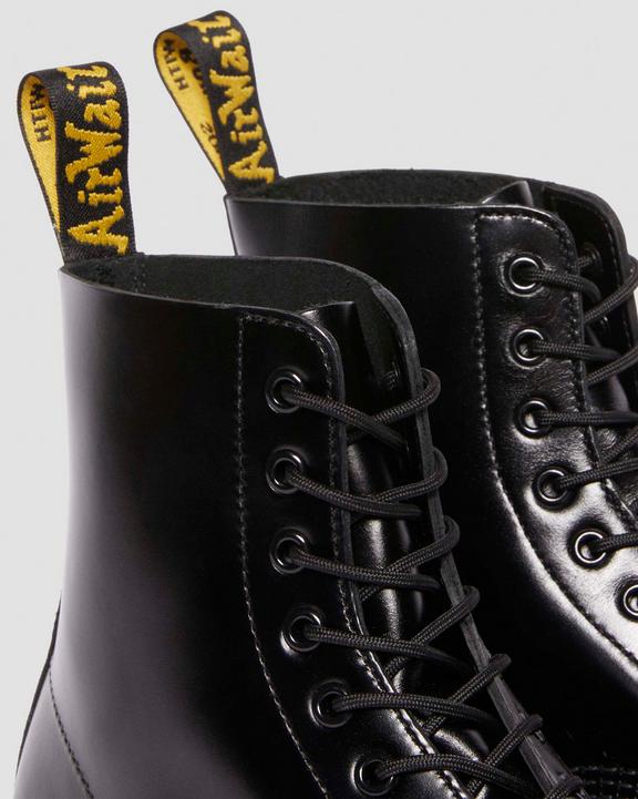 Analine Leather Steel Toe Boots - Black Analine - Mens
