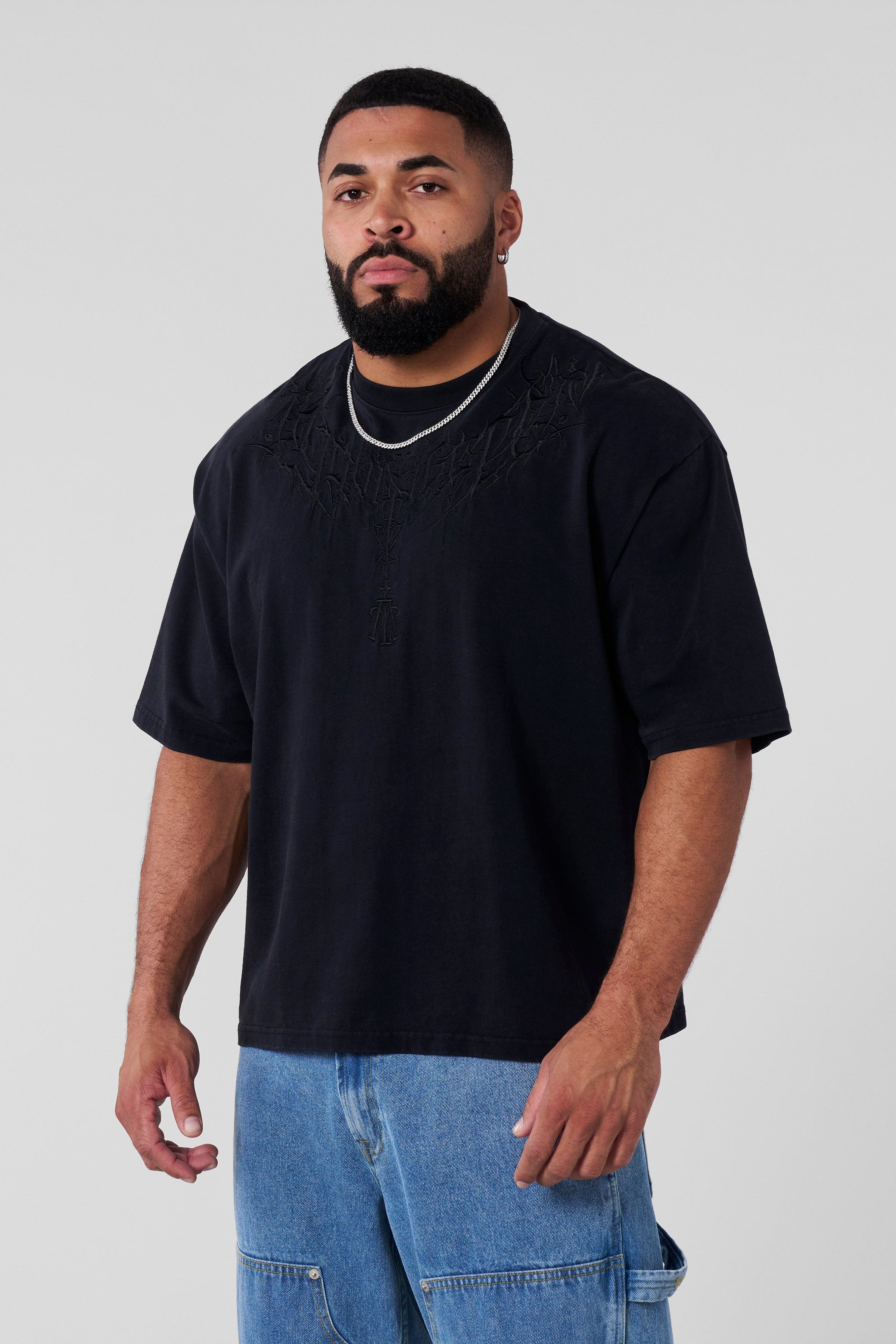 YoungLA 4106 - Dark Wave Tees Black Wash