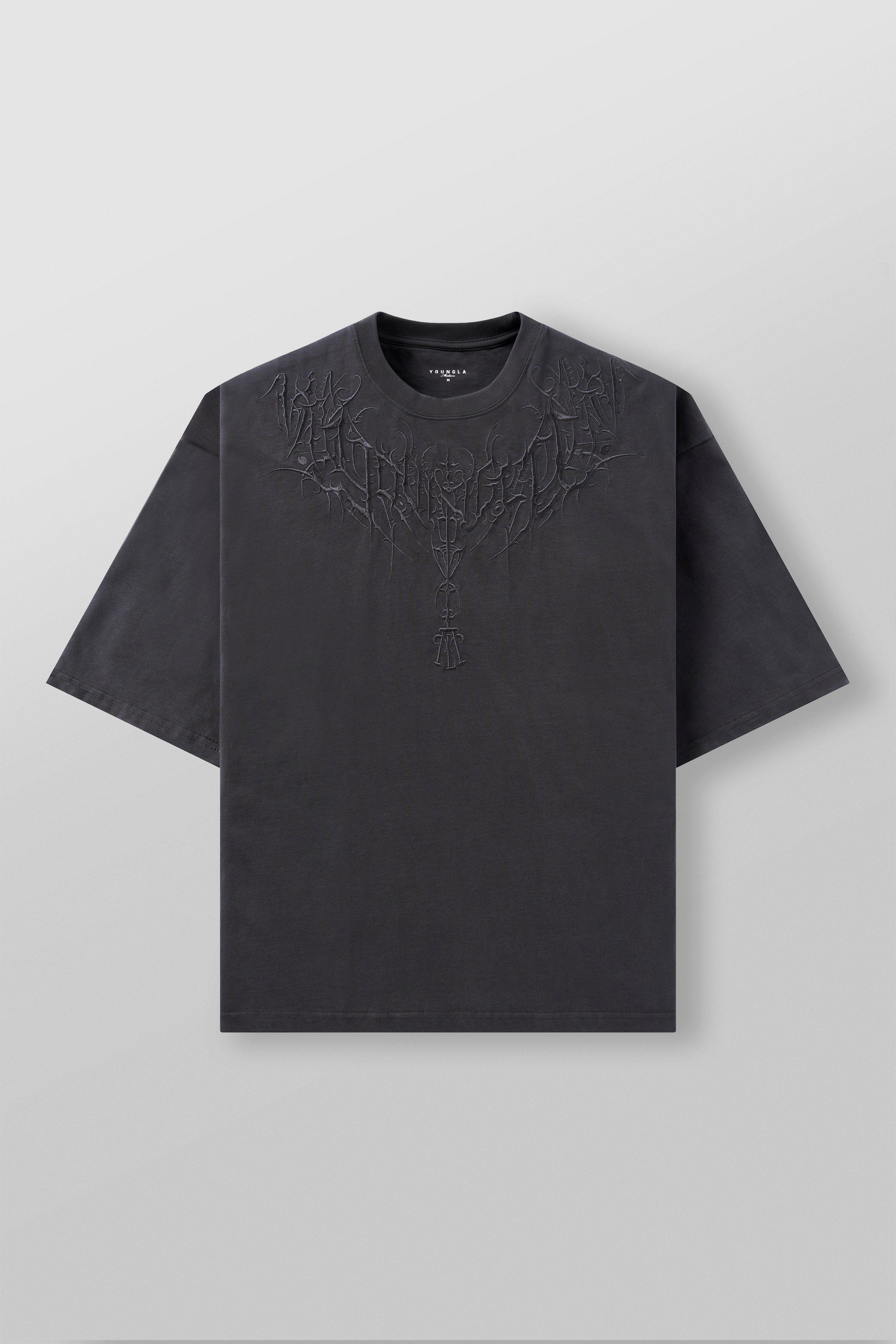 YoungLA 4106 - Dark Wave Tees Charcoal Wash