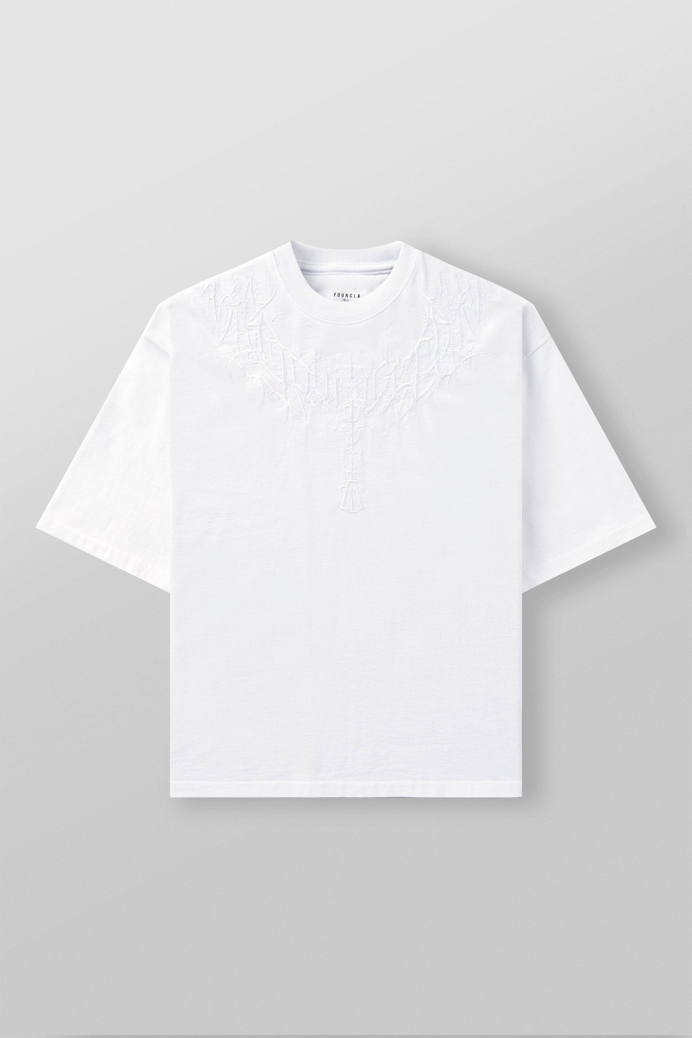 YoungLA 4106 - Dark Wave Tees White