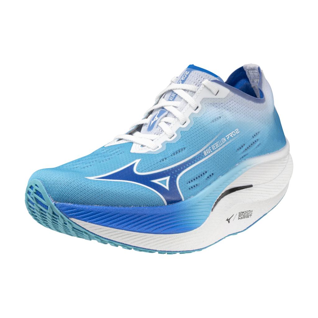 Mizuno Women's Wave Rebellion Pro 2 Running Shoe River Blue Mugen