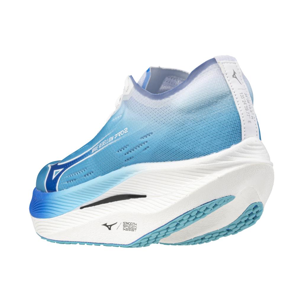 Mizuno Women's Wave Rebellion Pro 2 Running Shoe River Blue Mugen