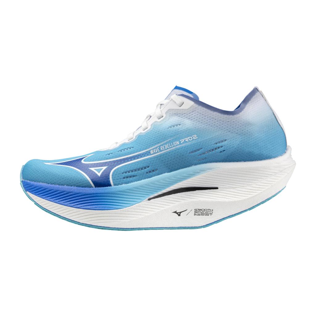 Mizuno Women's Wave Rebellion Pro 2 Running Shoe River Blue Mugen
