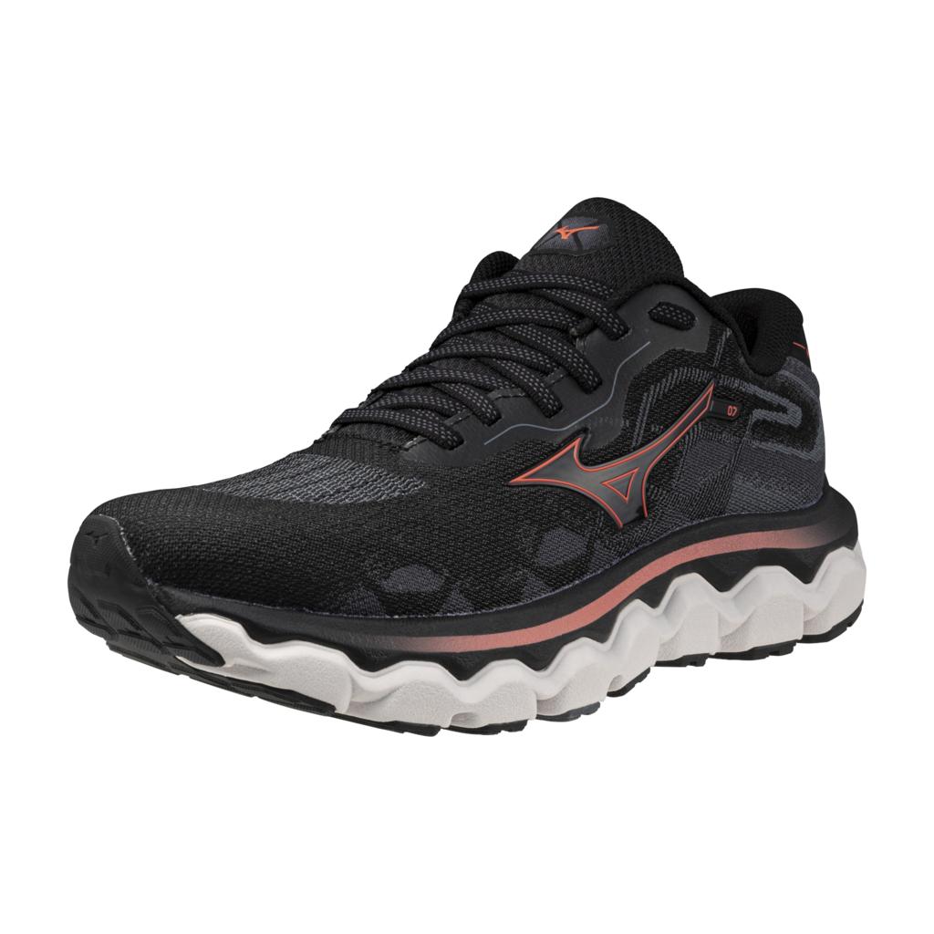 Mizuno Women's Wave Horizon 7 D Running Shoe Black Dubarry
