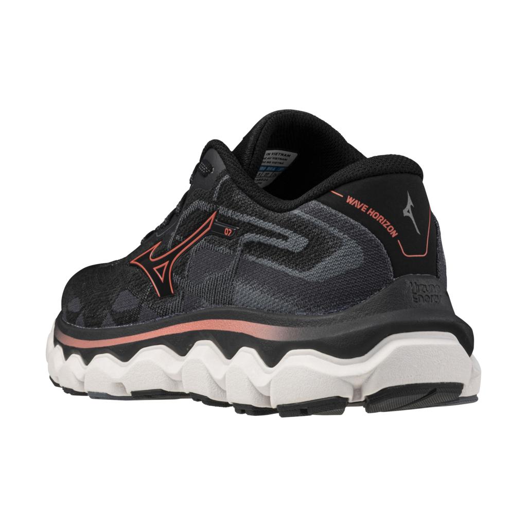Mizuno Women's Wave Horizon 7 D Running Shoe Black Dubarry