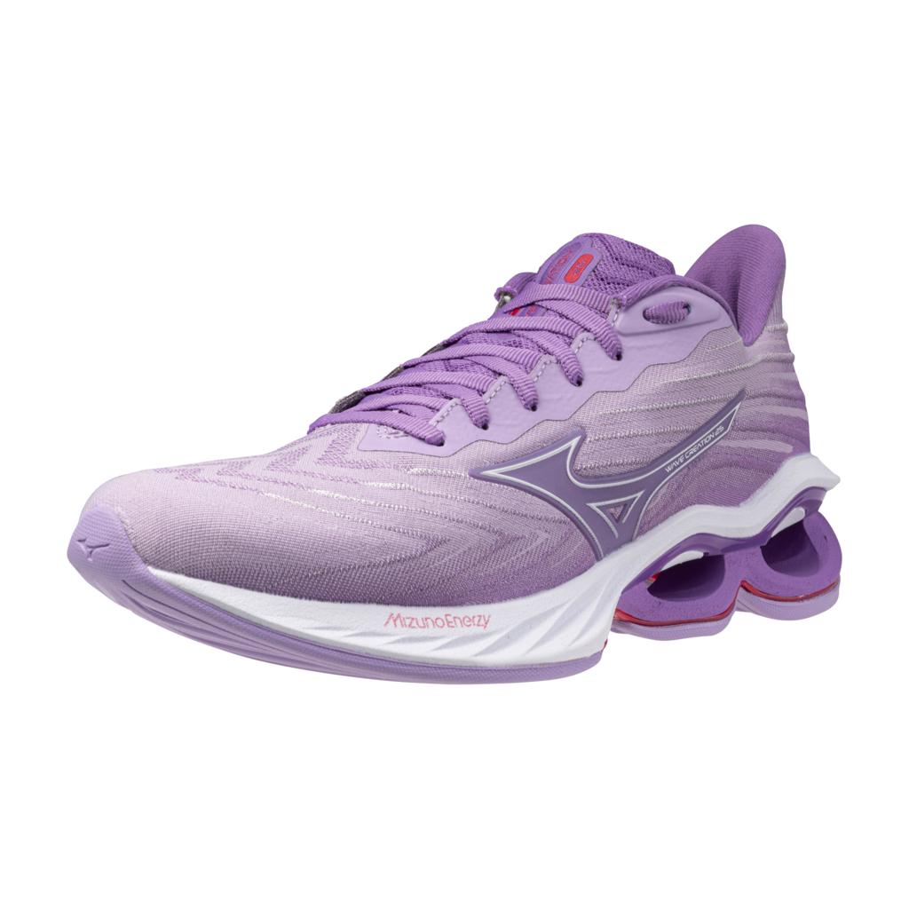 Mizuno Women's Wave Creation 25 Ssw Running Shoe Crocus Petal White