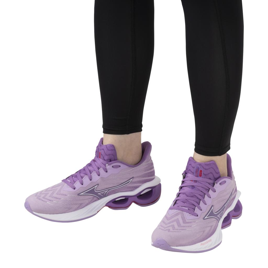 Mizuno Women's Wave Creation 25 Ssw Running Shoe Crocus Petal White
