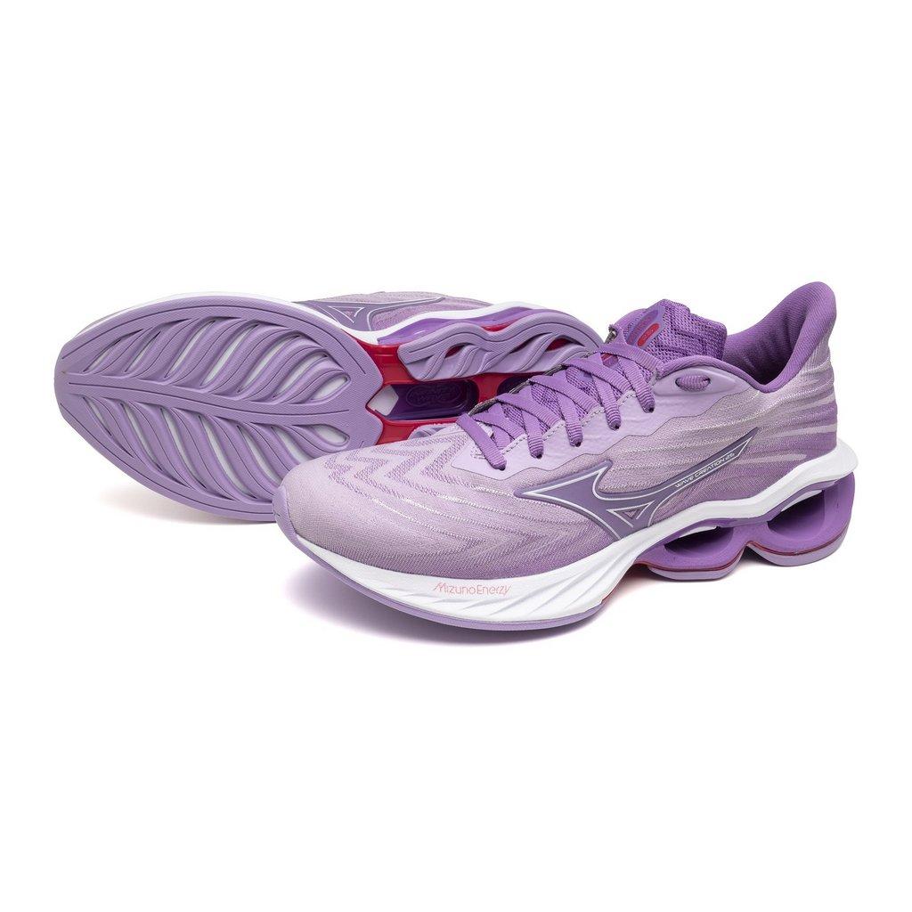 Mizuno Women's Wave Creation 25 Ssw Running Shoe Crocus Petal White