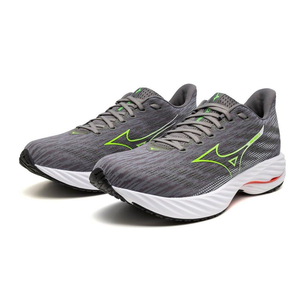 Mizuno Men's Wave Rider 28 Running Shoe Tradewinds Green Gecko