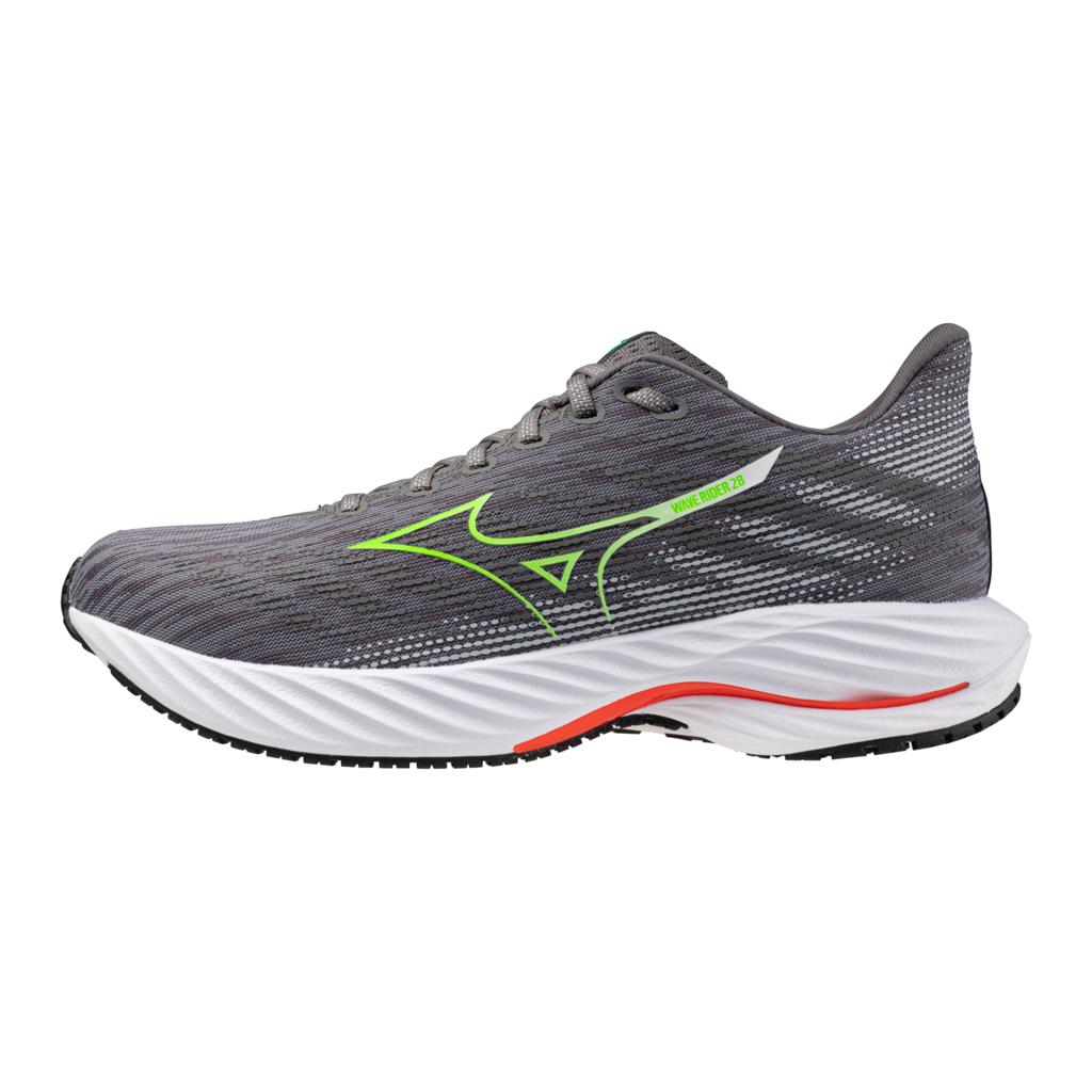 Mizuno Men's Wave Rider 28 Running Shoe Tradewinds Green Gecko