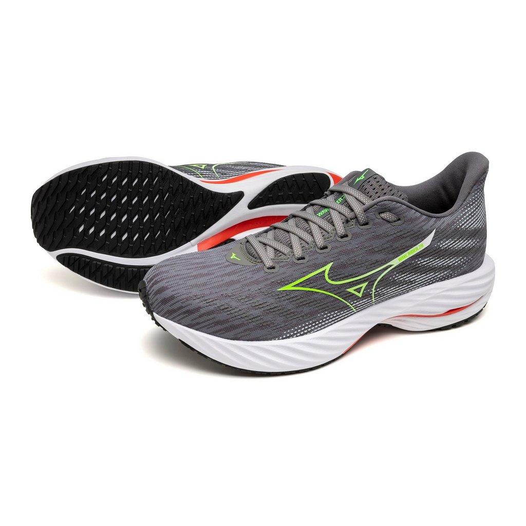 Mizuno Men's Wave Rider 28 Running Shoe Tradewinds Green Gecko
