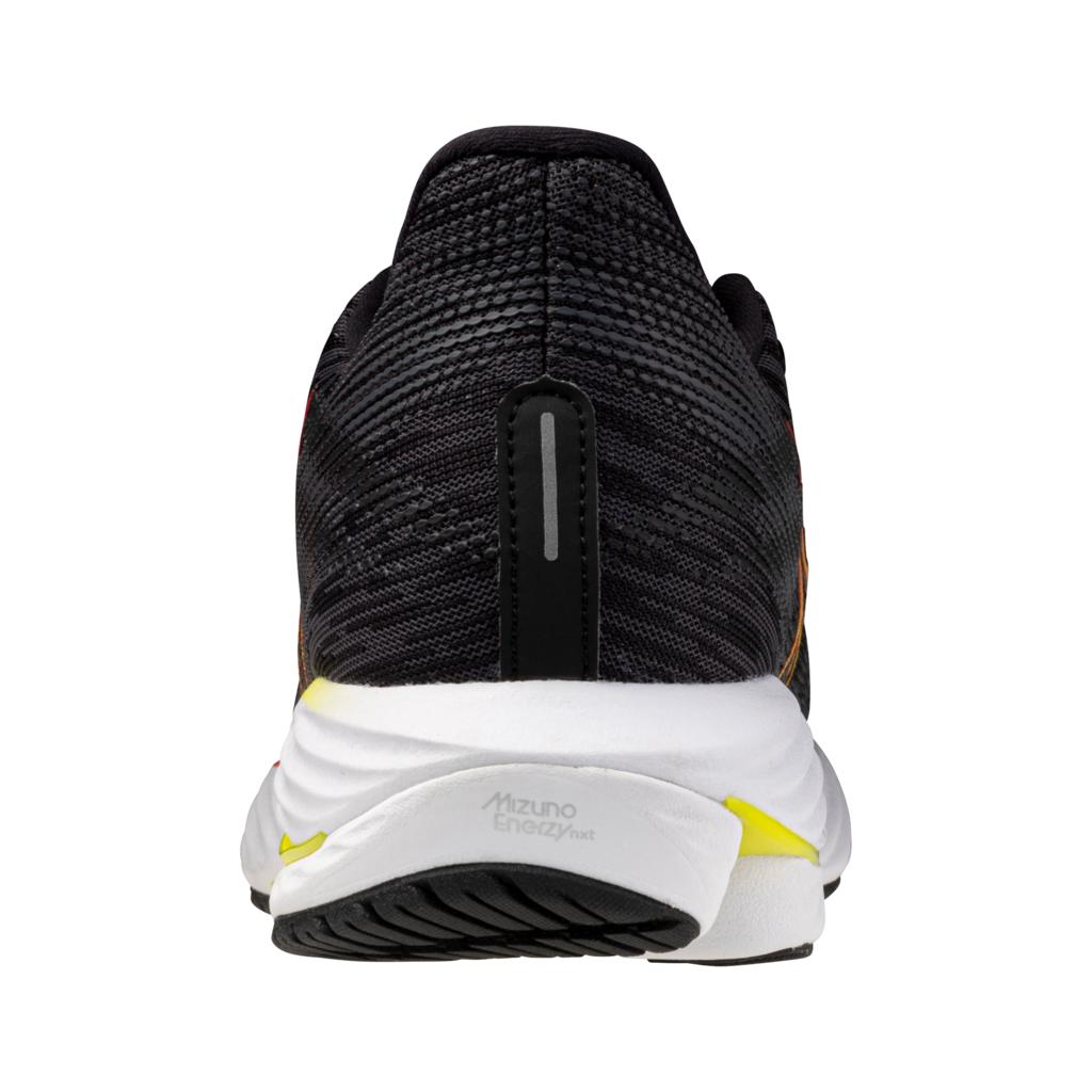 Mizuno Women's Wave Rider 28 Running Shoe Black Evening Primrose