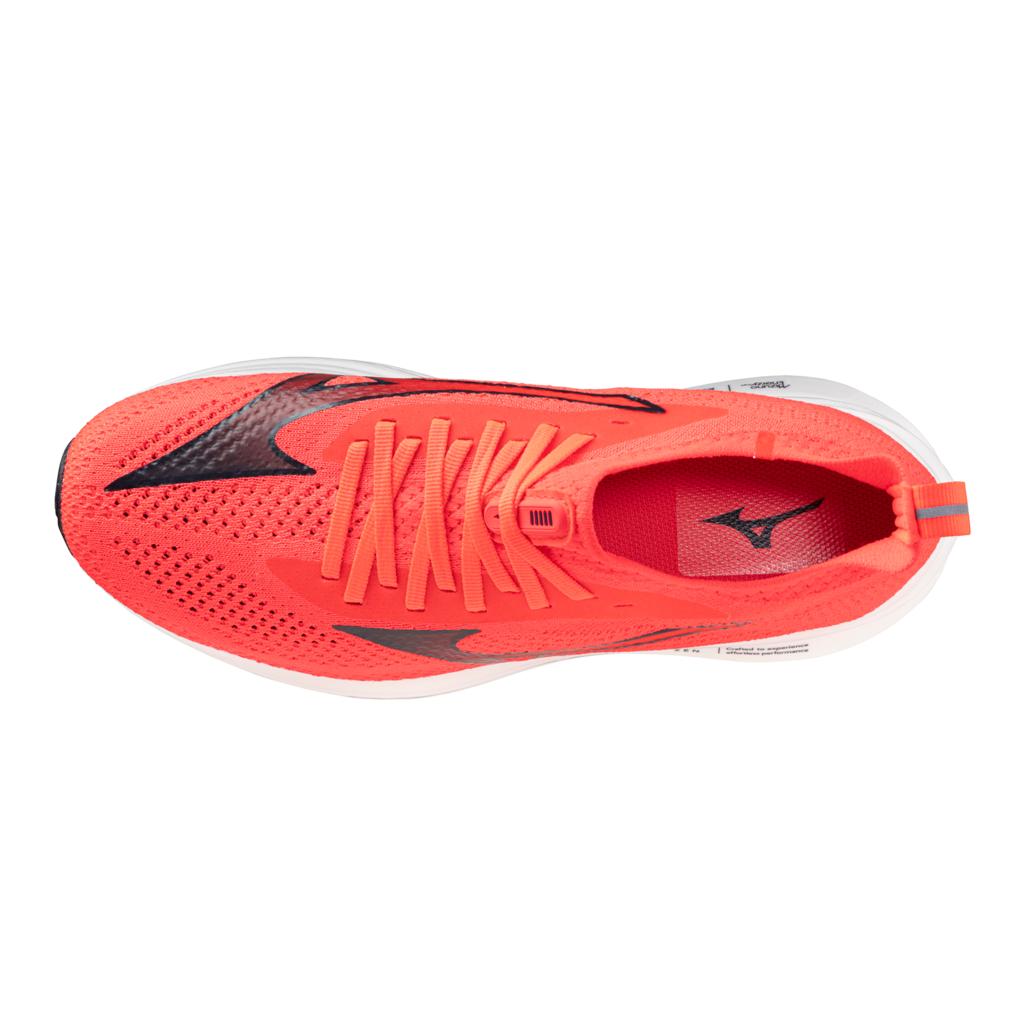 Mizuno Men's Neo Zen Running Shoe Fiery Coral Baritone Blue