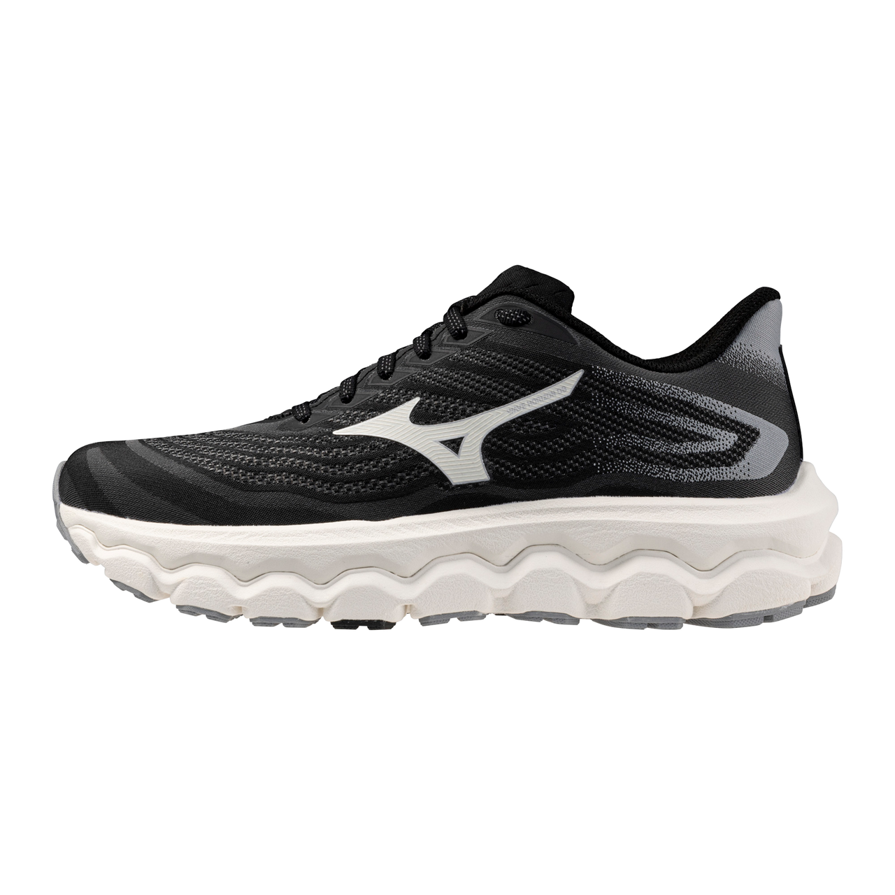 Mizuno Women's Wave Horizon 8 Wide D Running Shoe Black White
