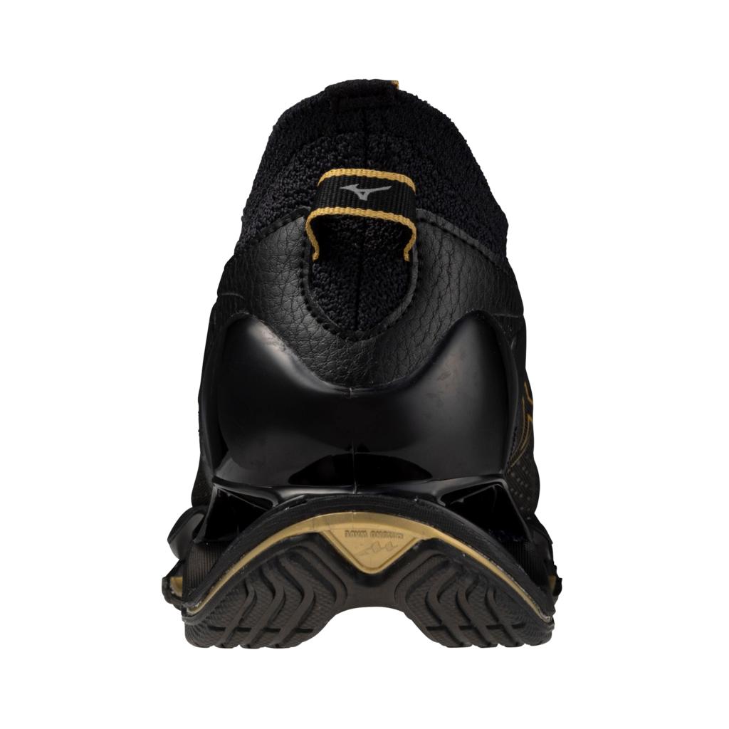Mizuno Men's Wave Prophecy 14 Running Shoe Black Gold