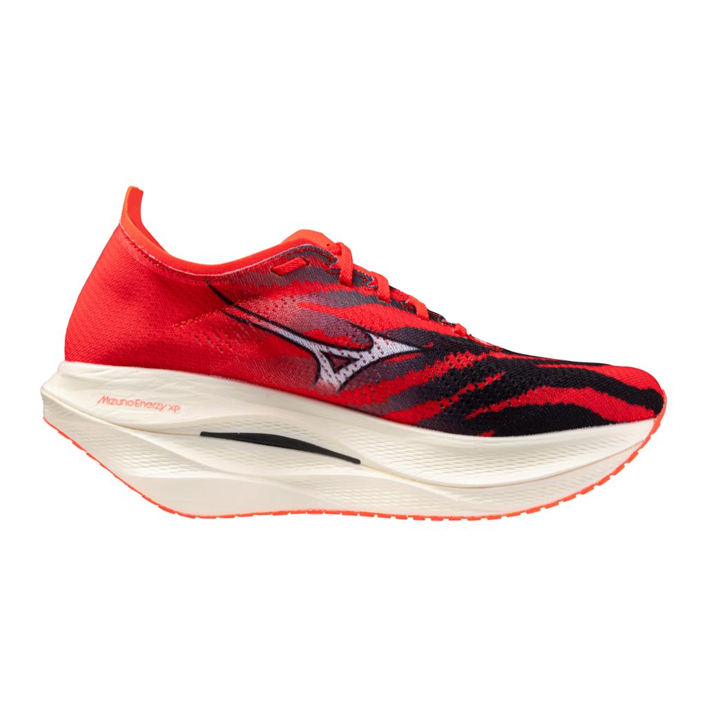 Mizuno Unisex Wave Rebellion Pro 3 Oni Hayai Running Shoe Ignition Red White