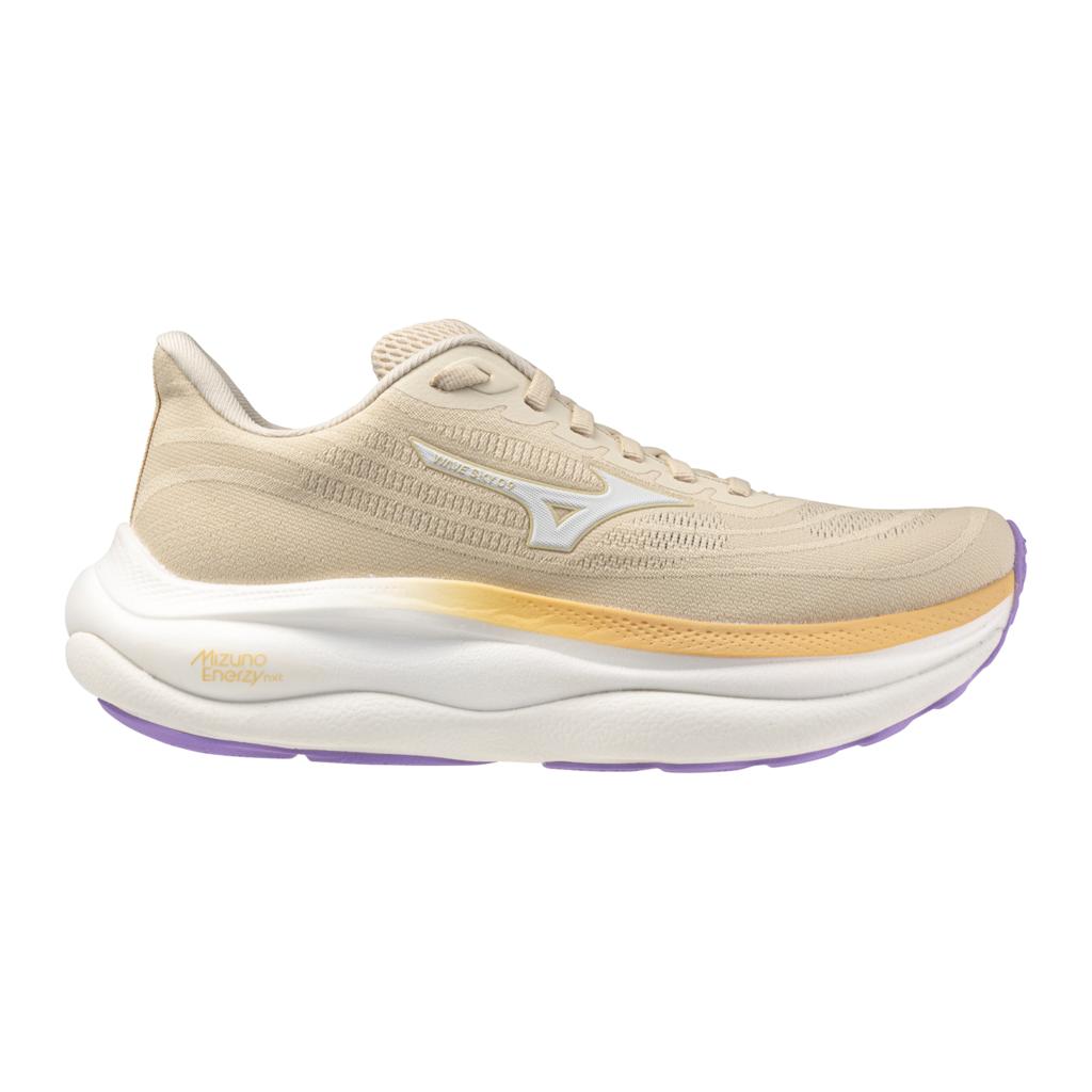 Mizuno Women's Wave Sky 9 Running Shoe Lifestyle Pack Summer Sand White