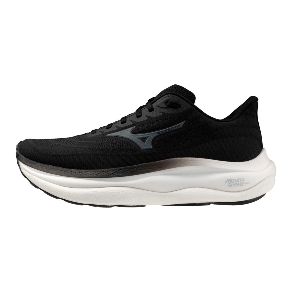 Mizuno Men's Wave Sky 9 Running Shoe Black Metallic Grey