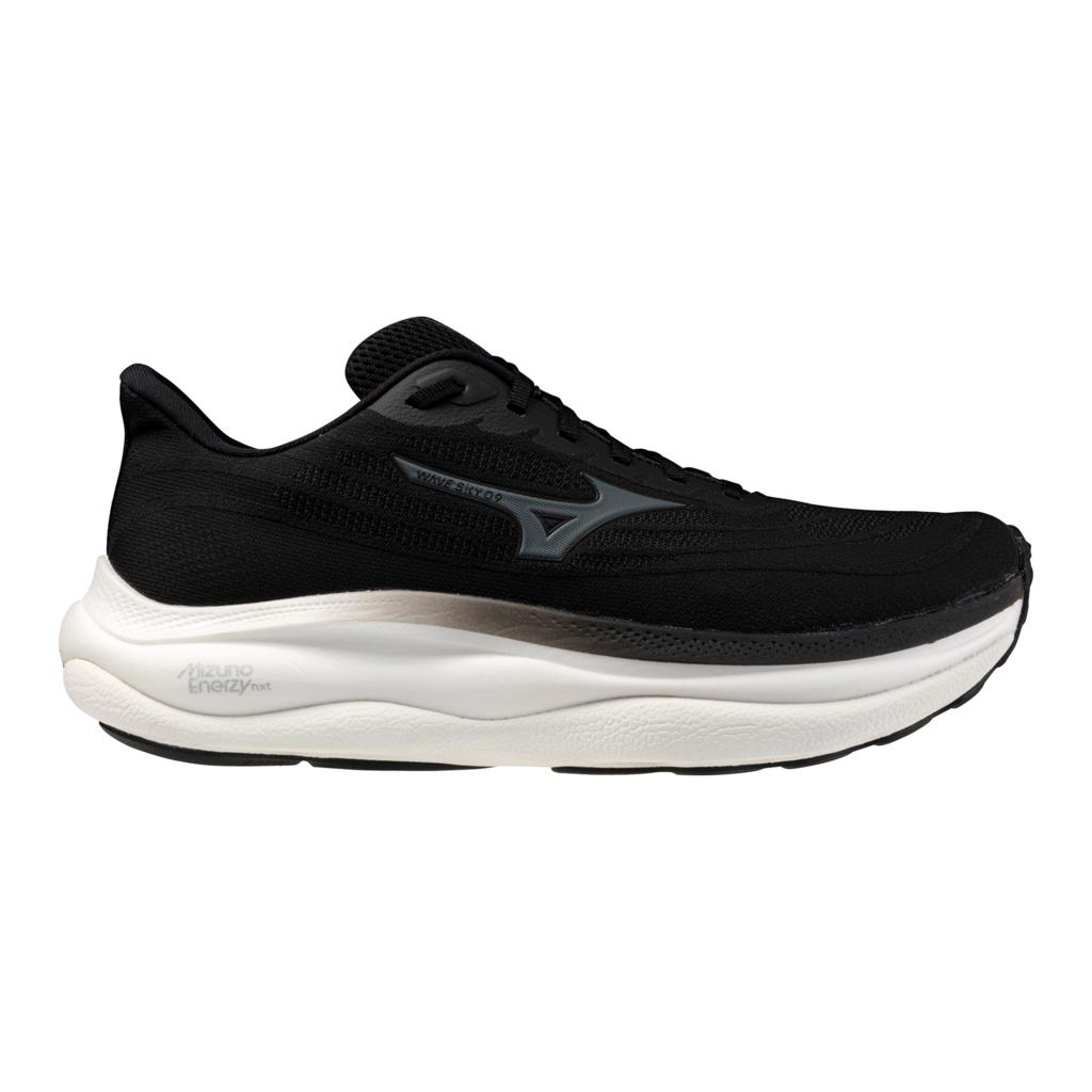 Mizuno Men's Wave Sky 9 Running Shoe Black Metallic Grey
