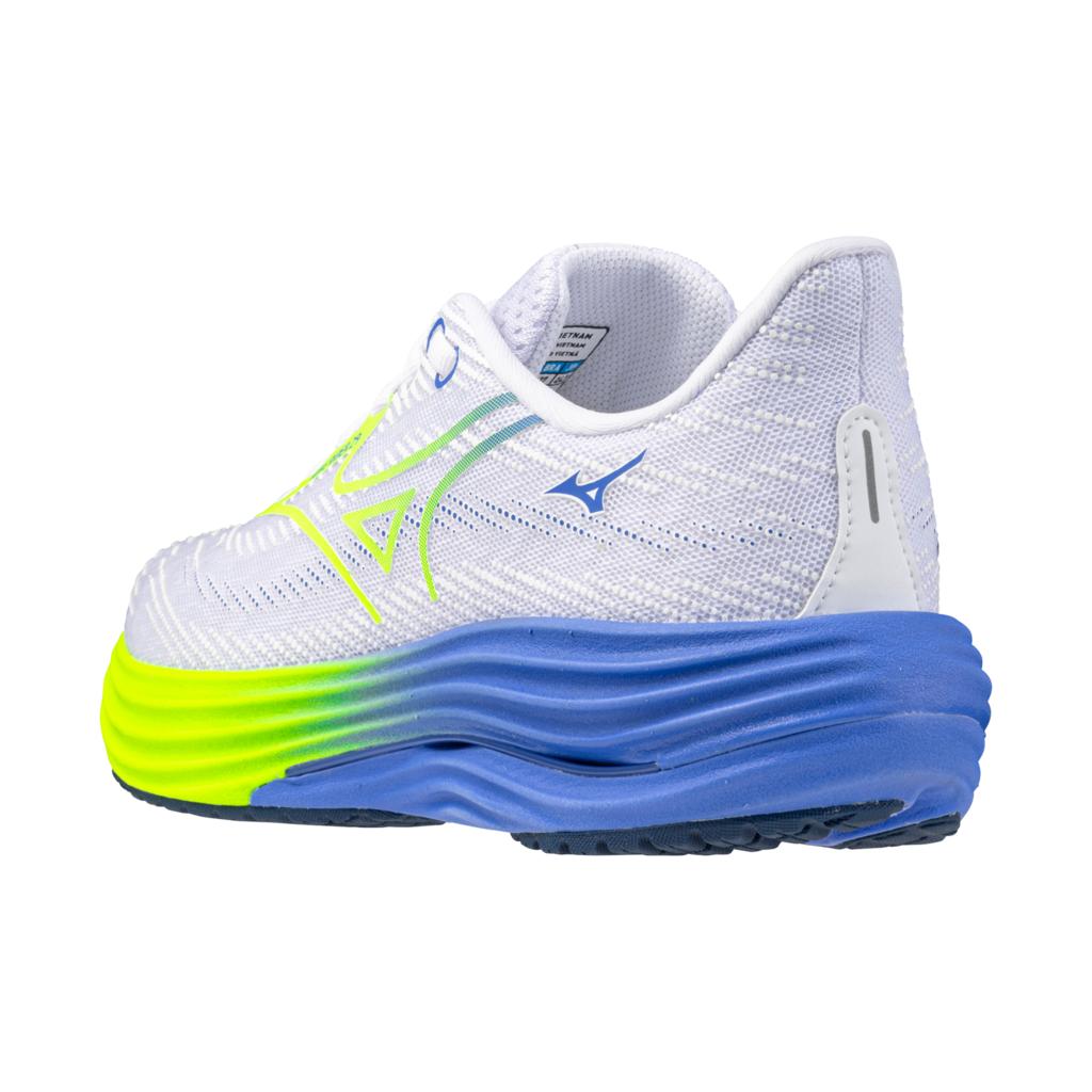 Mizuno Women's Wave Rider 29 Running Shoe White Lightning Yellow