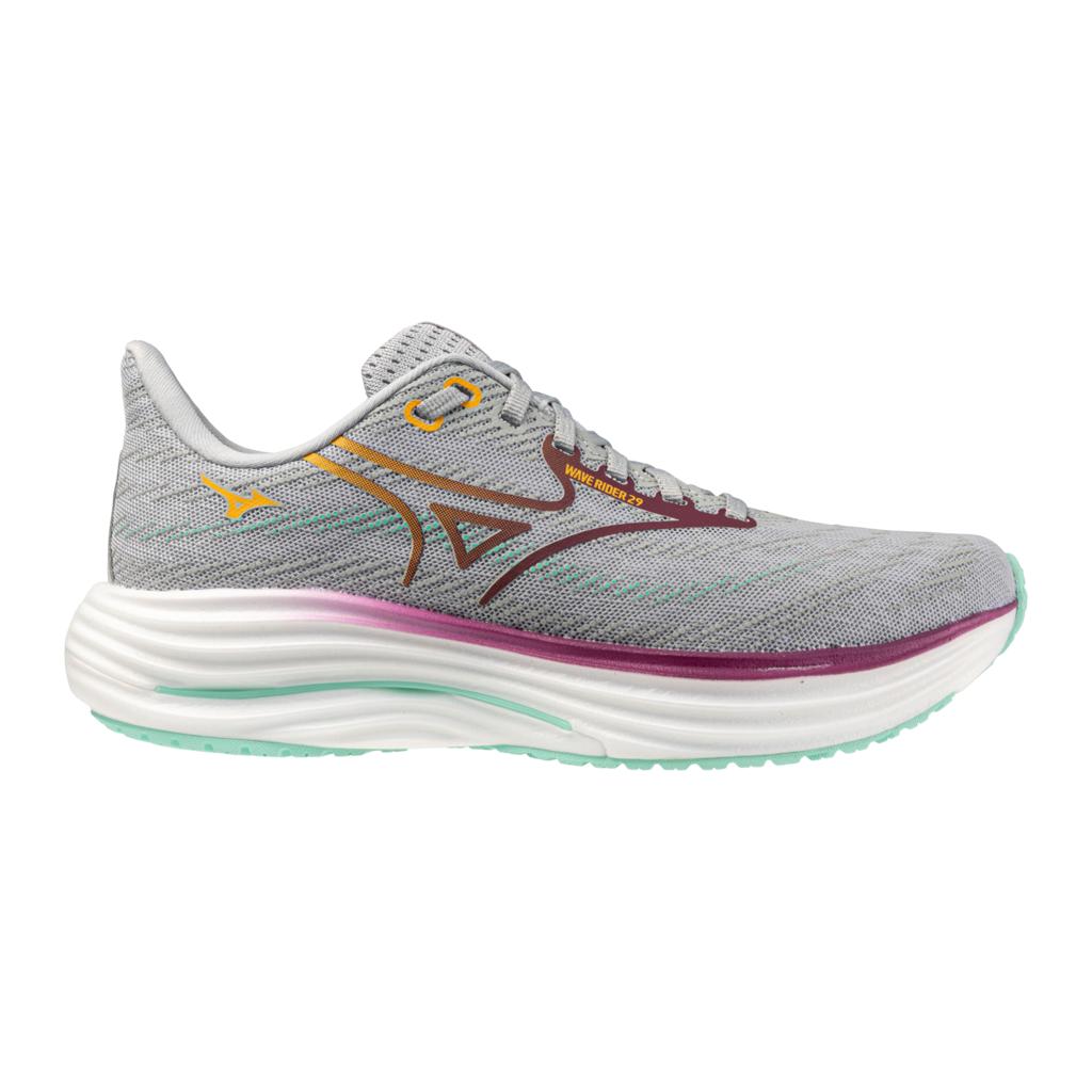Mizuno Women's Wave Rider 29 Running Shoe Harbor Mist Dark Purple