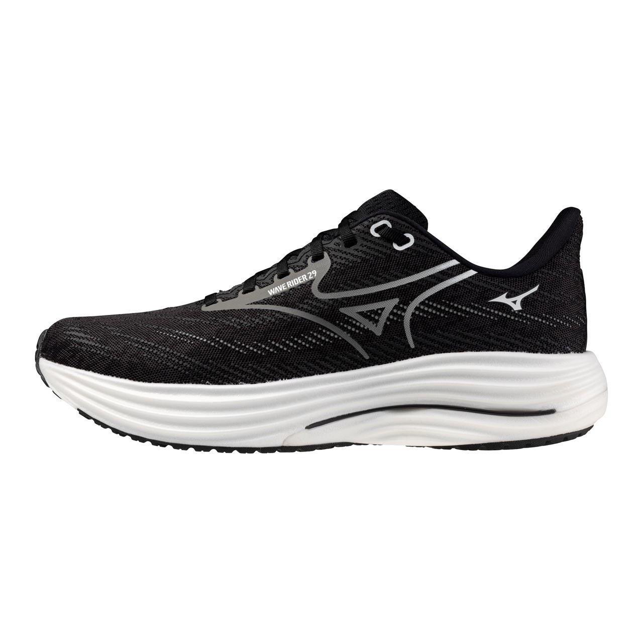 Mizuno Men's Wave Rider 29 Wide 2E Running Shoe White Estate Blue