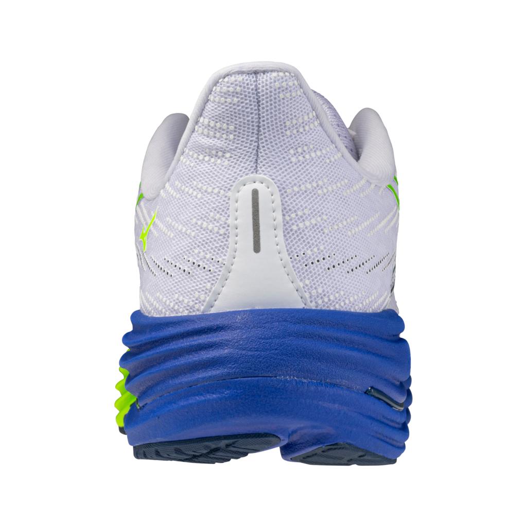 Mizuno Men's Wave Rider 29 Running Shoe White Estate Blue