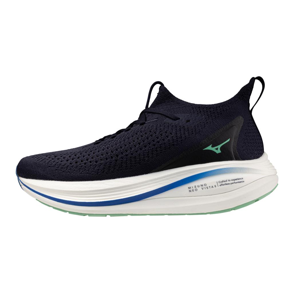 Mizuno Men's Neo Vista 2 Running Shoe Baritone Blue Frozen Emerald