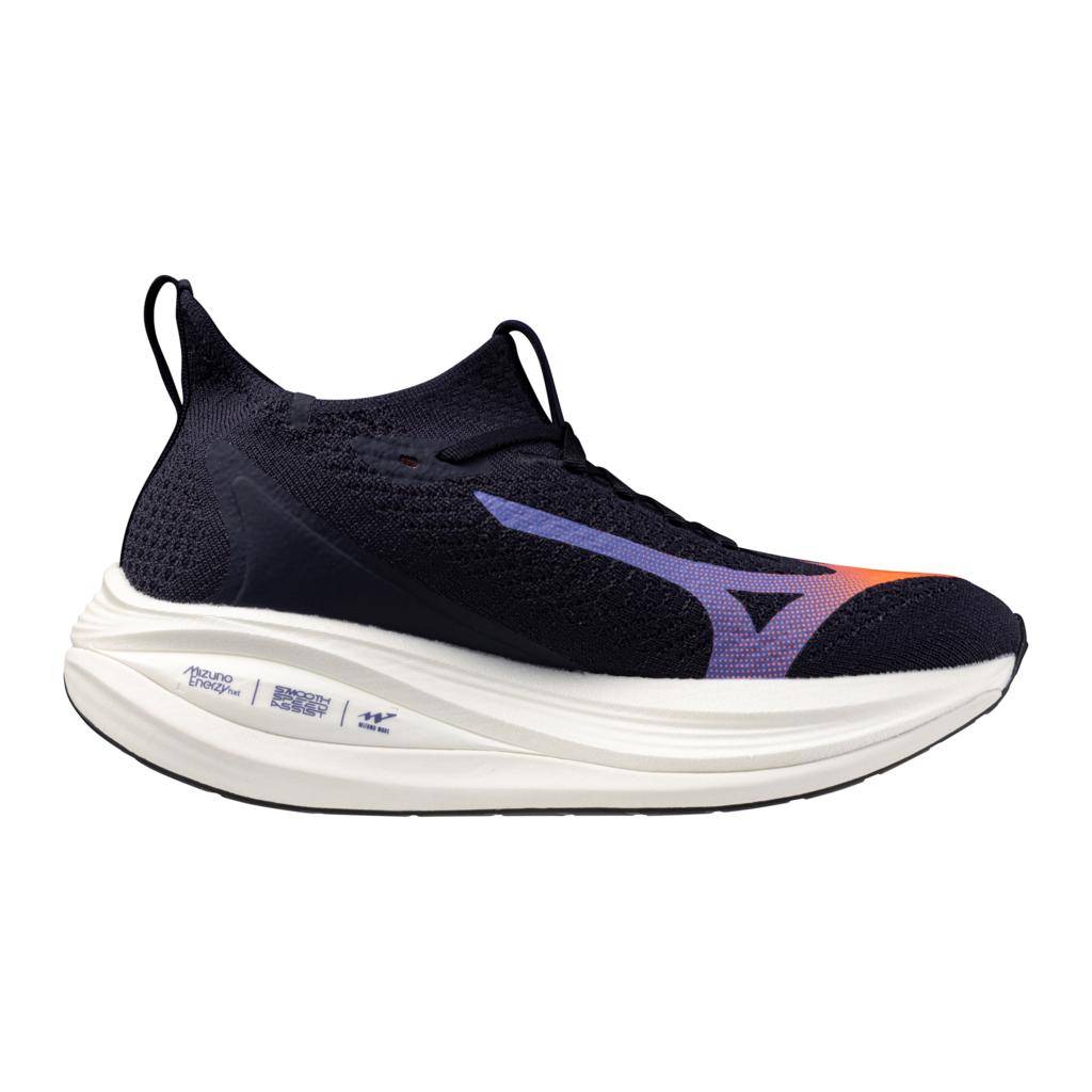 Mizuno Women's Neo Vista 2 Running Shoe Baritone Blue Striking Coral