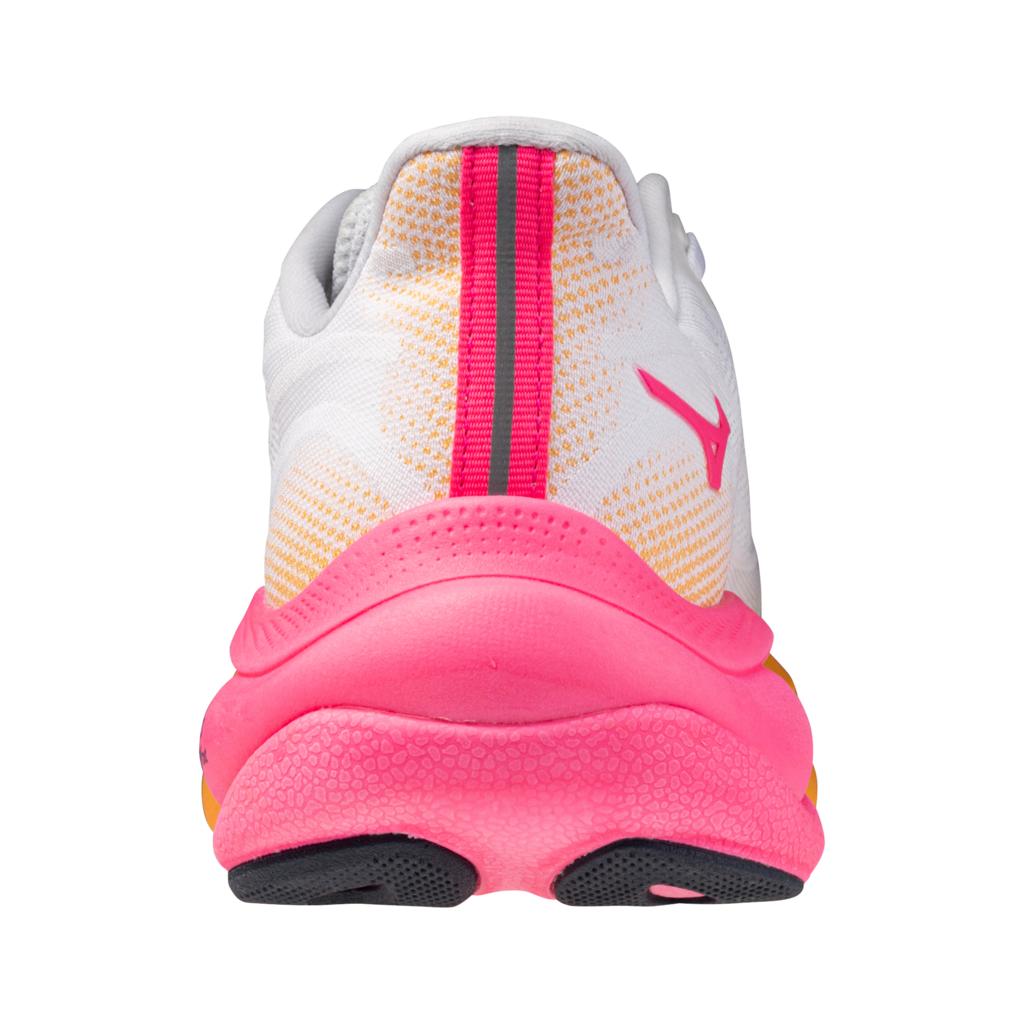 Mizuno Unisex Wave Sky 9 Hanabi Pack Running Shoe White Tang Orange
