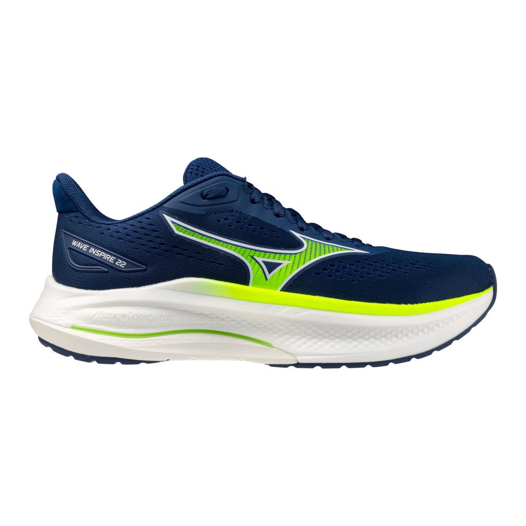 Mizuno Men's Wave Inspire 22 Running Shoes Estate Blue White