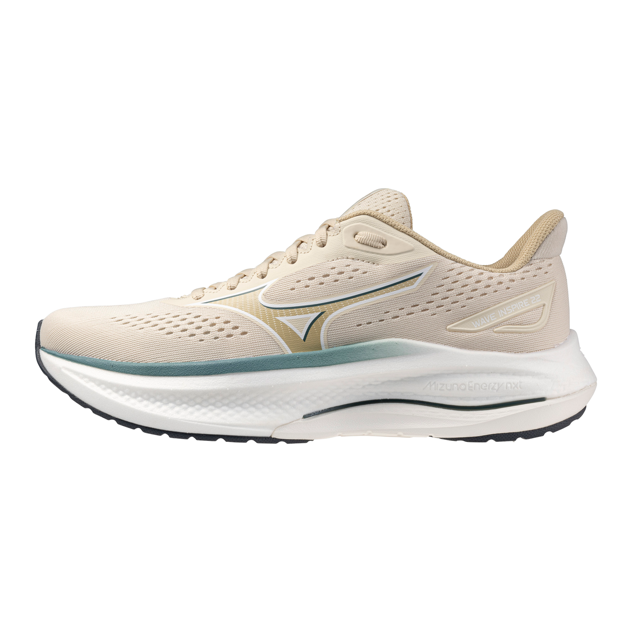 Mizuno Men's Wave Inspire 22 Wide 2E Running Shoes Lifestyle Pack Summer Sand Pale Khaki