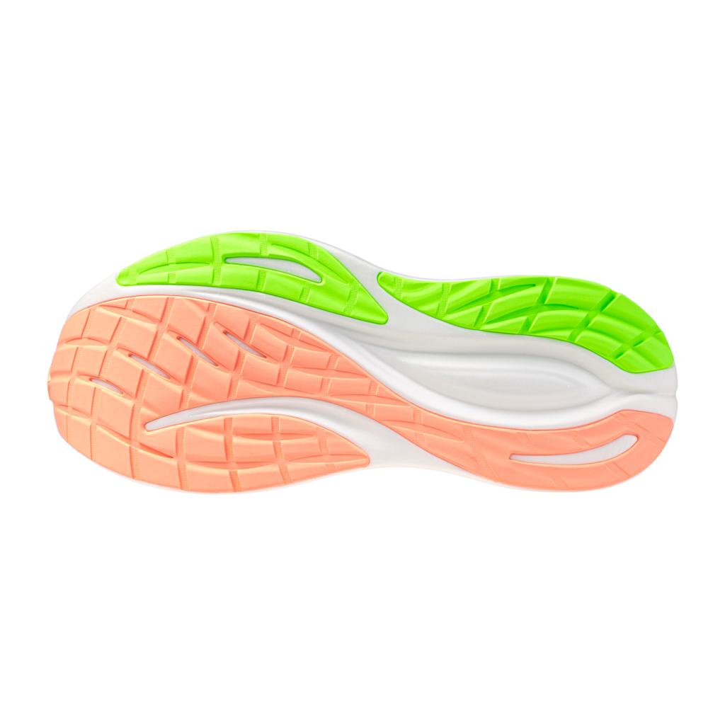 Mizuno Women's Neo Zen 2 Running Shoes Gf White Flamingo Coral