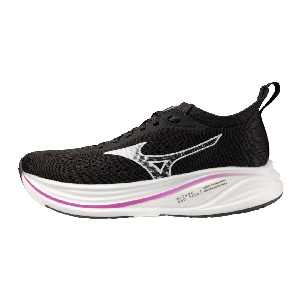 Mizuno Women's Neo Zen 2 Running Shoes Black Sand White