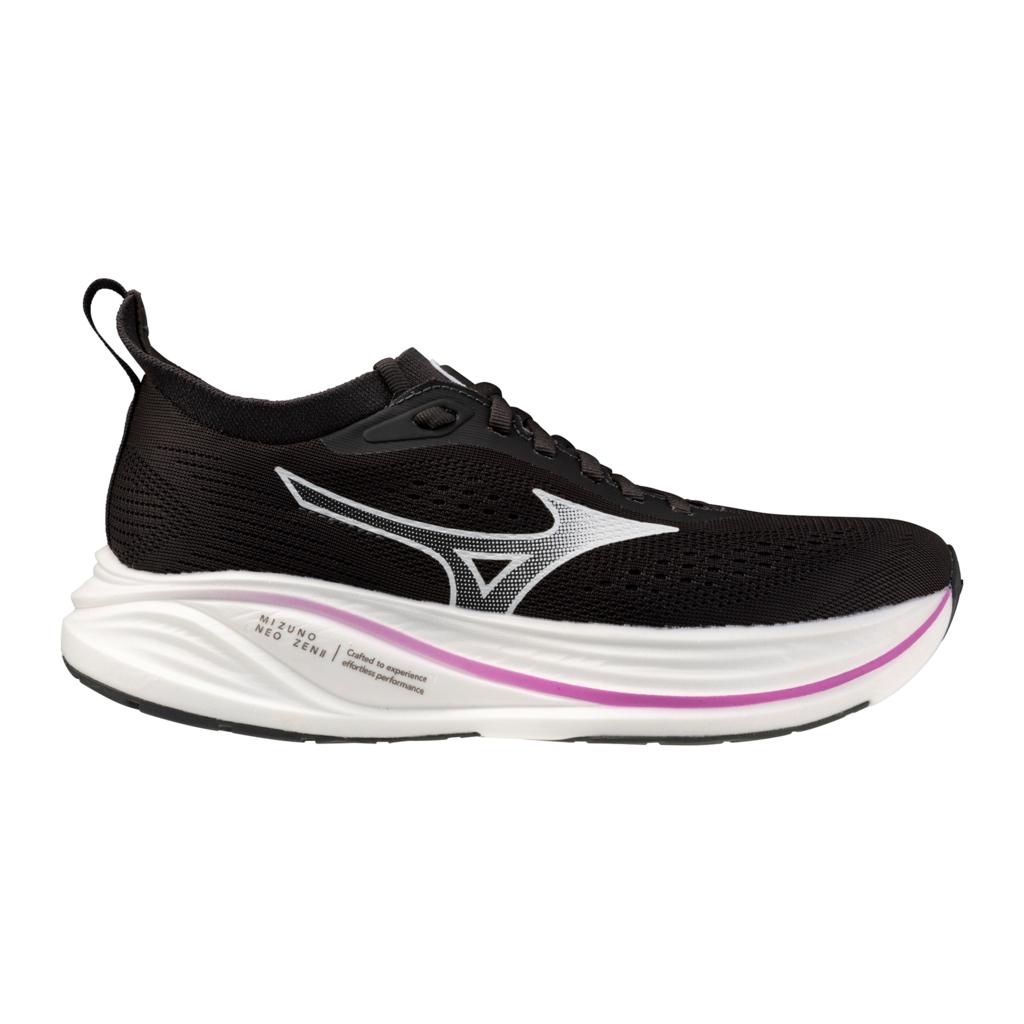 Mizuno Women's Neo Zen 2 Running Shoes Black Sand White